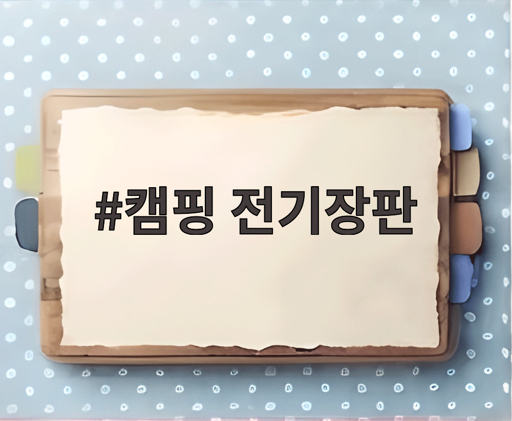 캠핑 전기장판