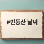 민둥산 날씨 이렇게 확인하고 가을 억새 축제 산행 안전하게 준비하세요 민둥산 날씨