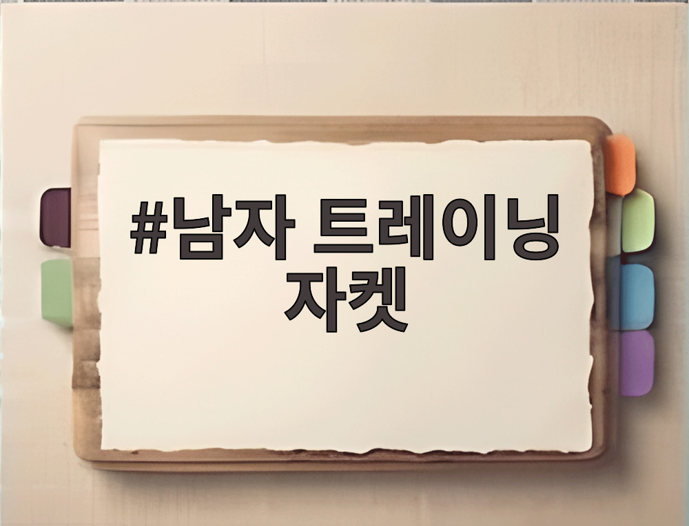 남자 트레이닝 자켓