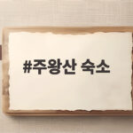 주왕산 숙소