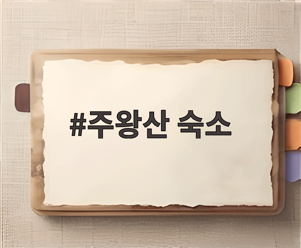 주왕산 숙소