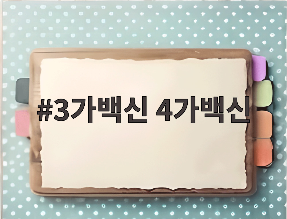 3가백신 4가백신