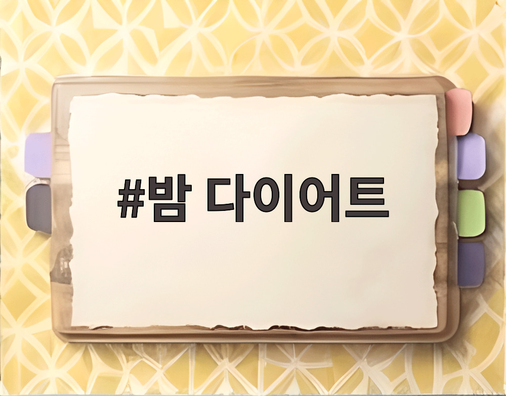 밤 다이어트