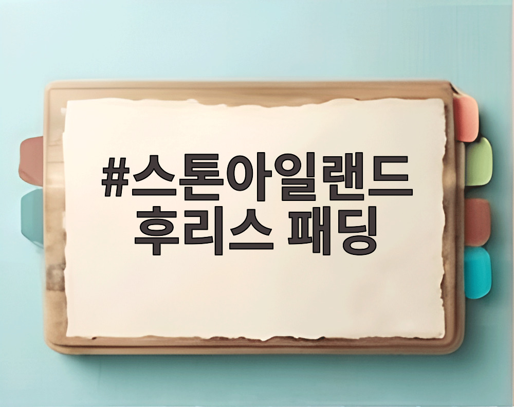 스톤아일랜드 후리스 패딩