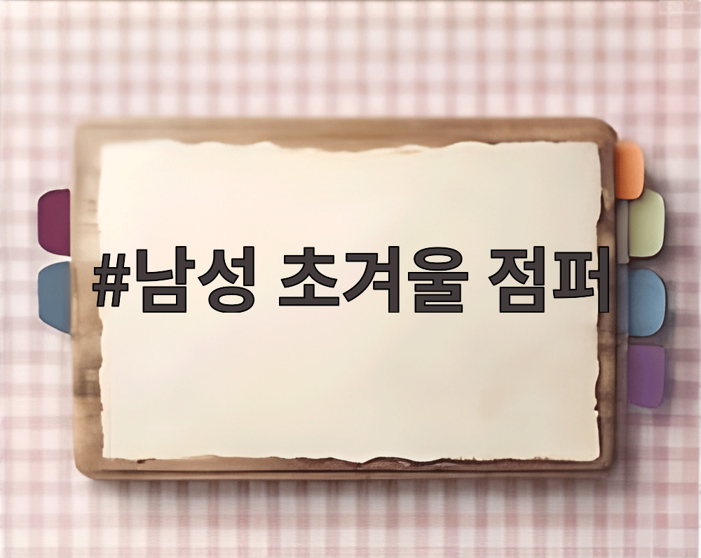 남성 초겨울 점퍼