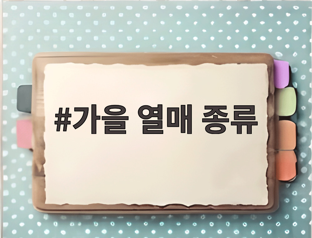 가을 열매 종류