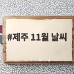 제주 11월 날씨