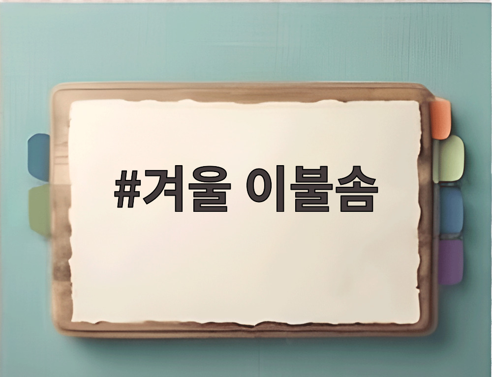 겨울 이불솜