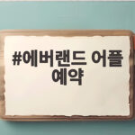 에버랜드 어플 예약