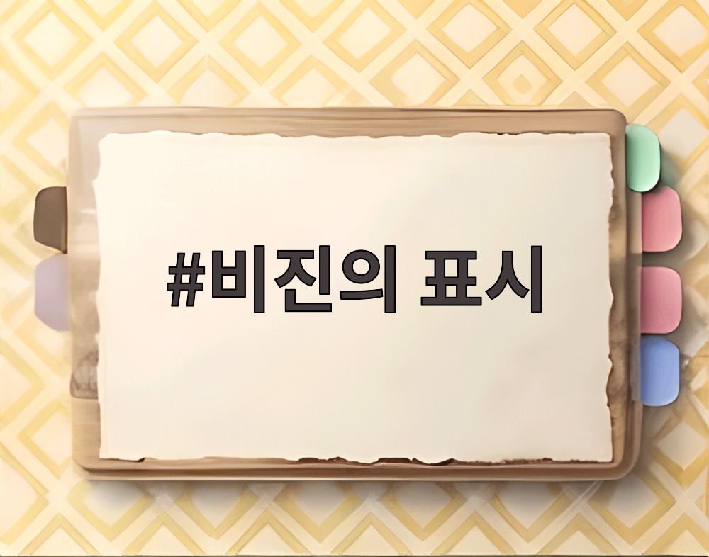 비진의 표시