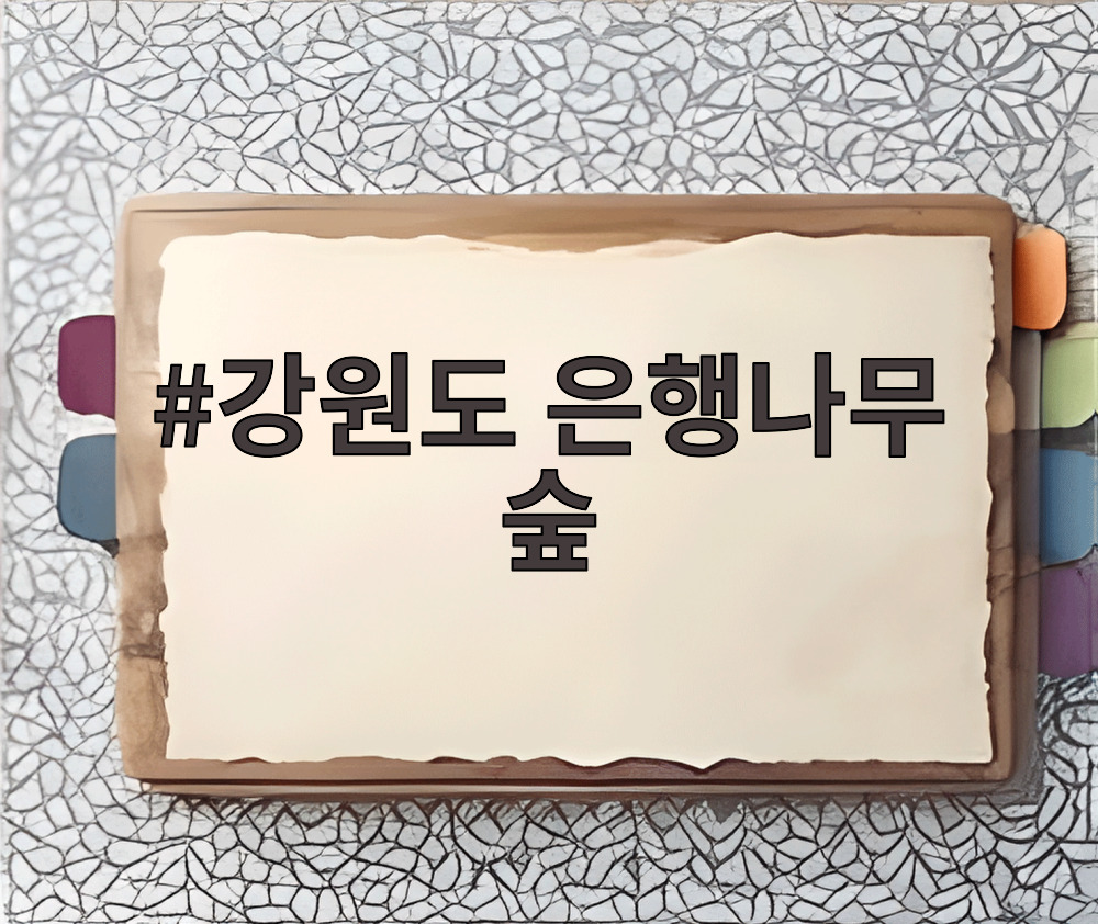 강원도 은행나무 숲
