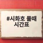 시화호 물때 시간표 이렇게 확인하면 낚시와 해루질이 쉬워집니다 시화호 물때 시간표