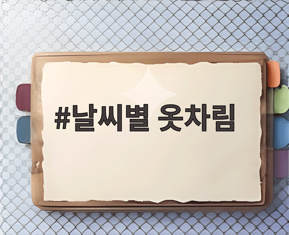 날씨별 옷차림