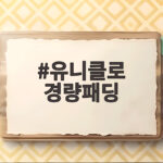 유니클로 경량패딩 사이즈 비교하고 지금 바로 입어보세요 유니클로 경량패딩