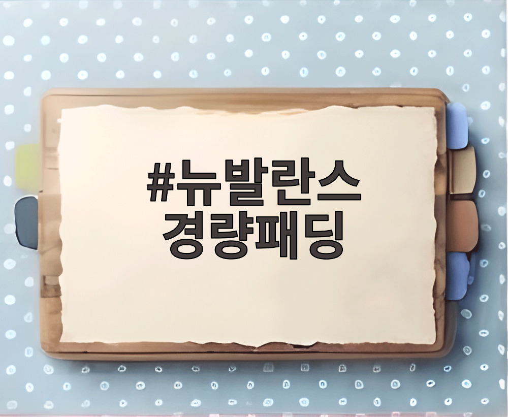 뉴발란스 경량패딩