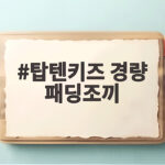 탑텐키즈 경량 패딩조끼 등원룩 고민 끝내는 사이즈와 코디 탑텐키즈 경량 패딩조끼