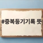 중복등기기록 뜻 알고 나면 두 개의 등기부가 보여도 당황 없어요 중복등기기록 뜻