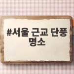 서울 근교 단풍 명소