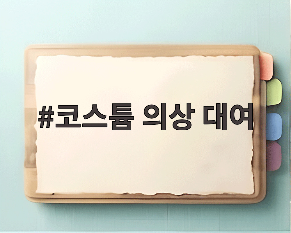 코스튬 의상 대여