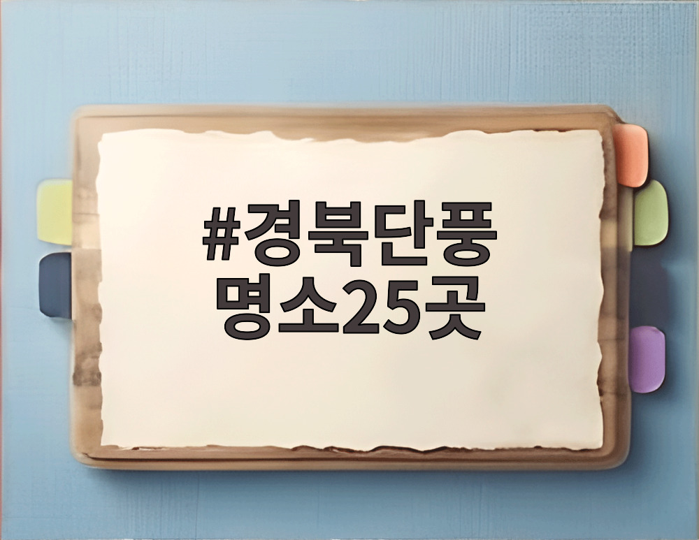 경북단풍 명소25곳