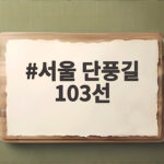 서울 단풍길 103선