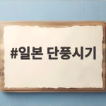 일본 단풍시기