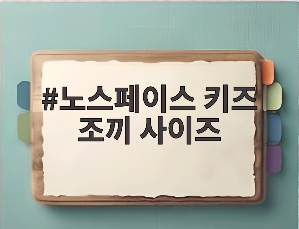 노스페이스 키즈 조끼 사이즈