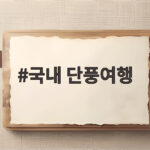 국내 단풍여행
