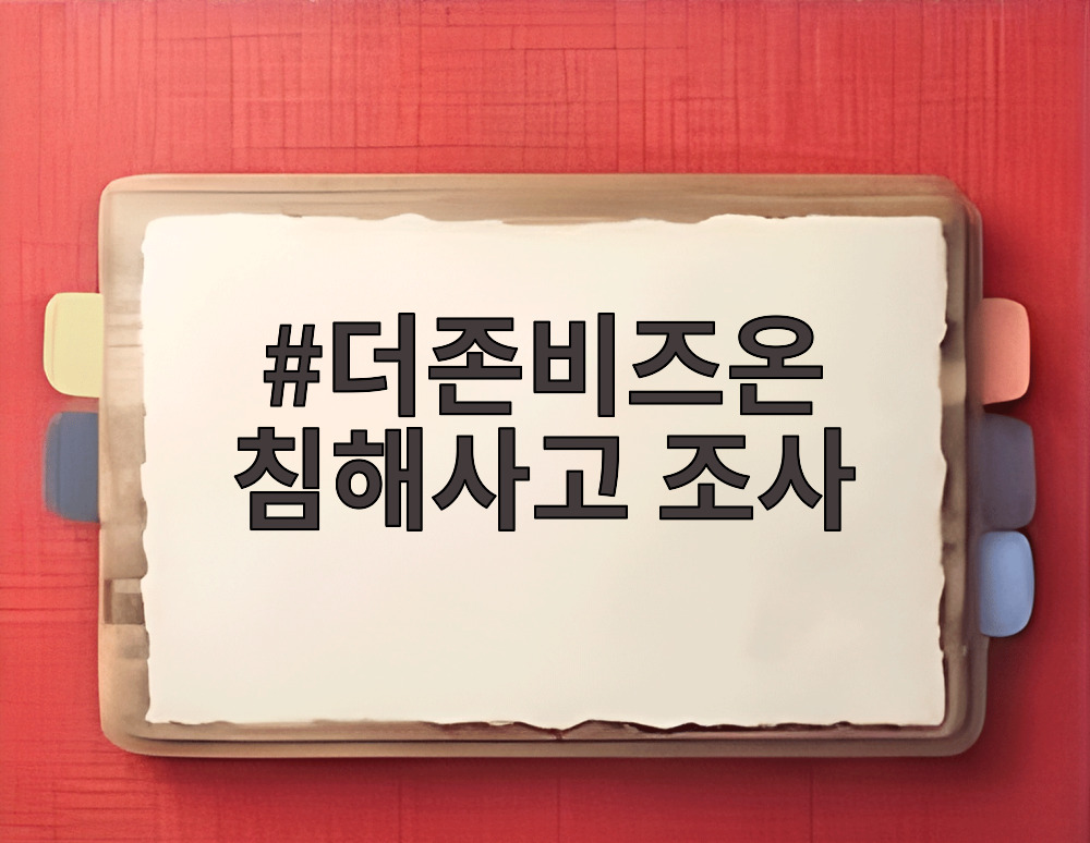 더존비즈온 침해사고 조사