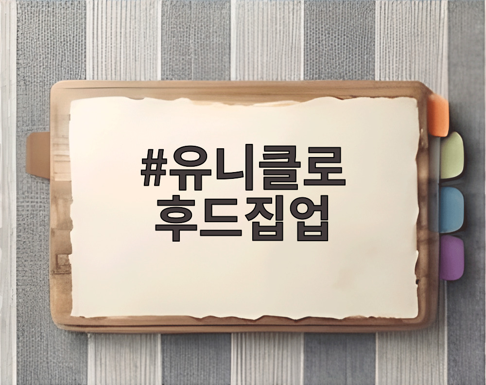 유니클로 후드집업