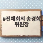 전체회의 송경희 위원장 개인정보 보호 정책 방향 한눈에 보기 전체회의 송경희 위원장