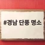 경남 단풍 명소