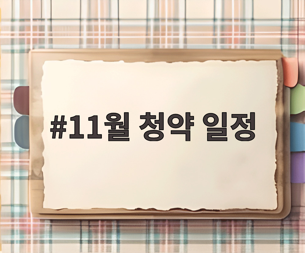 11월 청약 일정