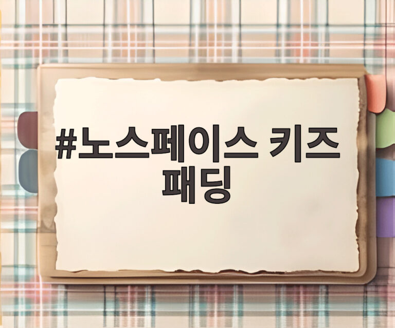 노스페이스 키즈 패딩