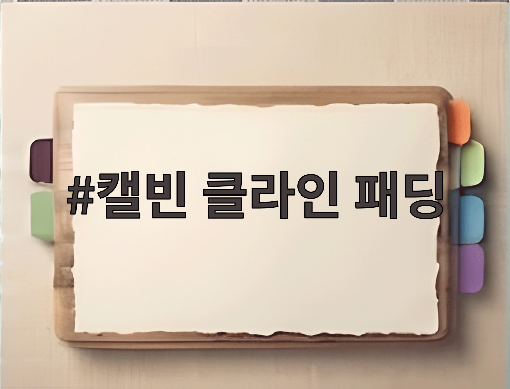캘빈 클라인 패딩
