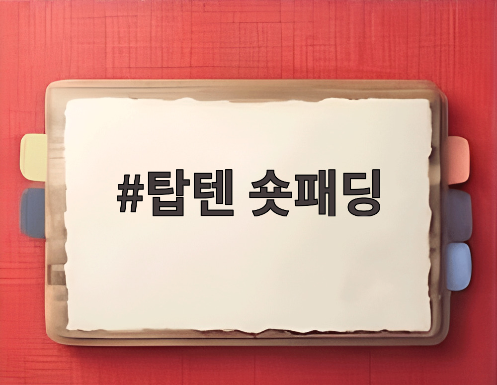 탑텐 숏패딩