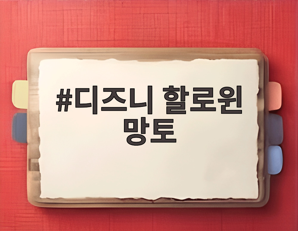 디즈니 할로윈 망토